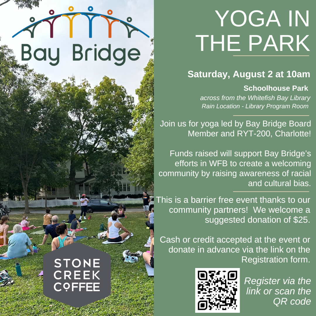 Yoga in the Park event poster, August 2, 2025